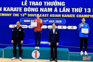 Vận động viên Hà Tĩnh giành 6 huy chương tại Giải Vô địch Karate Đông Nam Á 