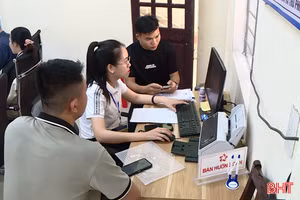 Tỷ lệ hồ sơ thanh toán trực tuyến của Hà Tĩnh đạt gần 100%