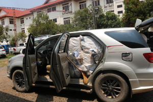 Lào thu giữ 10 triệu viên ma túy trên xe ô tô mang 2 biển số