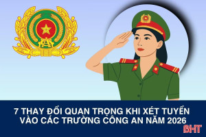 [Motion graphics] 7 thay đổi quan trọng khi xét tuyển vào các trường công an năm 2026