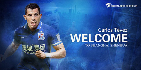 tevez ra mat shanghai shenhua nhan luong cao nhat the gioi