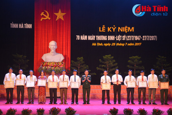 ha tinh long trong ky niem 70 nam ngay thuong binh liet sy