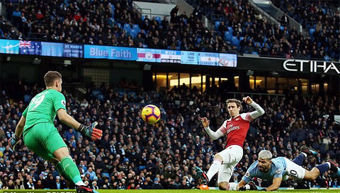 Man City 3-1 Arsenal: Aguero lập hat-trick, Man City thắng dễ Arsenal
