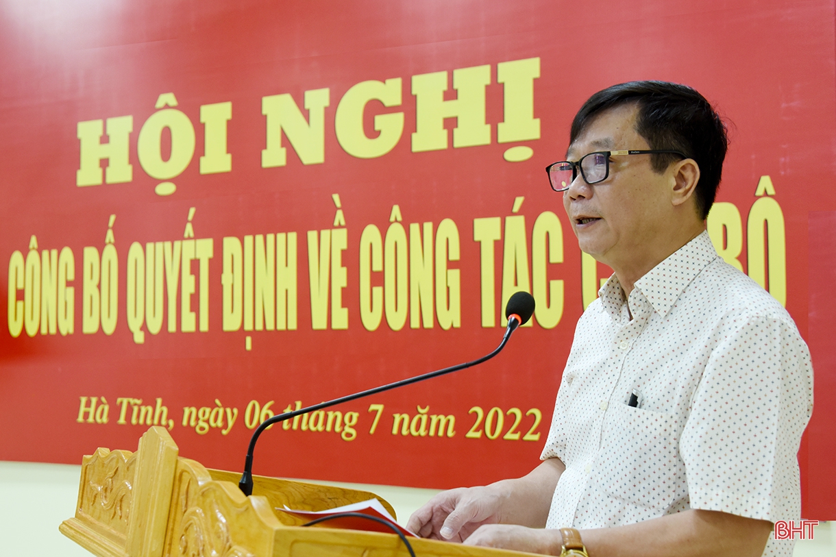 Công bố quyết định bổ nhiệm Phó Tổng Biên tập Báo Hà Tĩnh