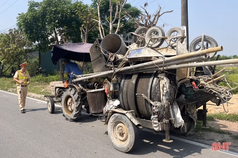 Công an TP Hà Tĩnh xử lý 23 trường hợp xe kéo tự chế