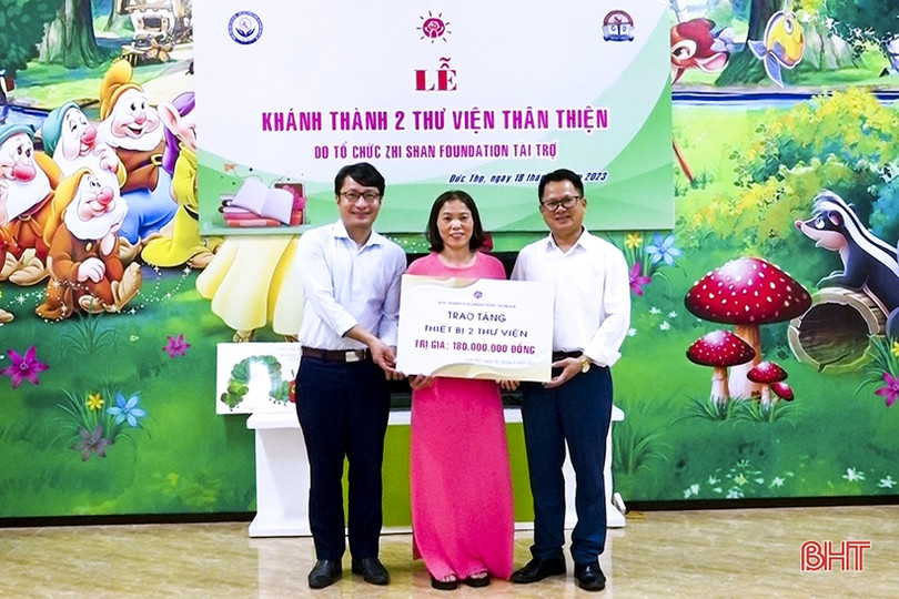 Khánh thành 2 thư viện thân thiện do tổ chức Zhi shan Foundation tài trợ