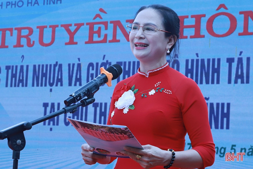 Phụ nữ TP Hà Tĩnh tích cực truyền thông giảm thiểu rác thải nhựa
