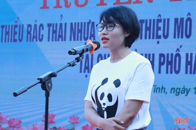 Phụ nữ TP Hà Tĩnh tích cực truyền thông giảm thiểu rác thải nhựa