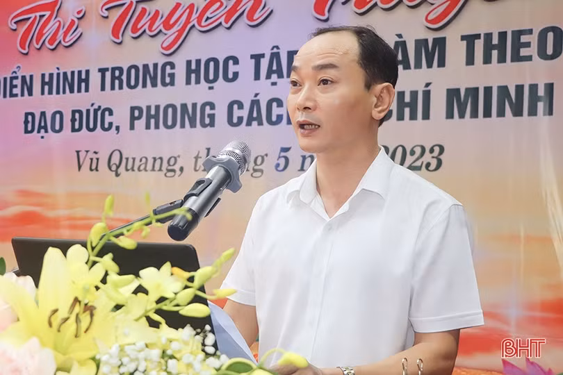 20 thí sinh Vũ Quang thi tuyên truyền điển hình học và làm theo Bác