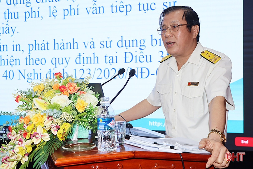 Cục Thuế Hà Tĩnh tập huấn về hóa đơn chứng từ cho đơn vị hành chính sự nghiệp