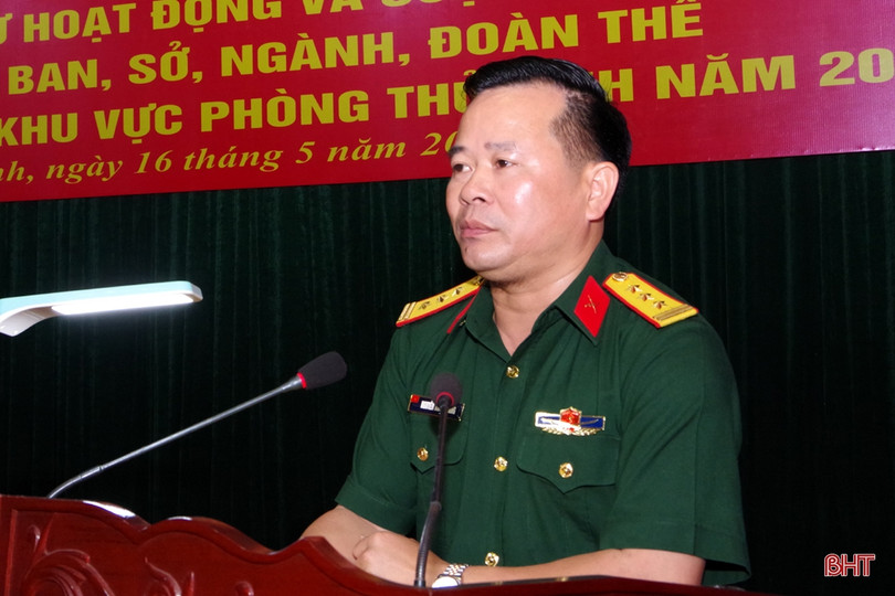 Thống nhất về hành động, phương pháp diễn tập khu vực phòng thủ tỉnh