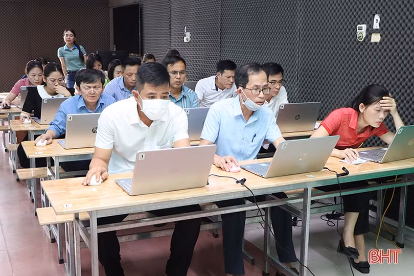 126 thí sinh tranh tài nghiệp vụ Kho bạc Nhà nước Hà Tĩnh