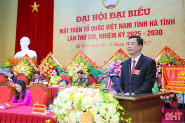 Đại hội đại biểu MTTQ tỉnh Hà Tĩnh nhiệm kỳ 2025-2030 thành công tốt đẹp