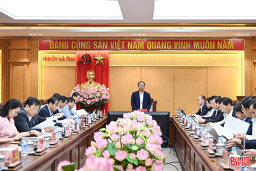 Họp Ban Thường vụ Tỉnh ủy về KT-XH và các nội dung thuộc thẩm quyền