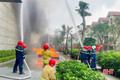 Diễn tập phương án chữa cháy tại Khách sạn Vinpearl Hà Tĩnh