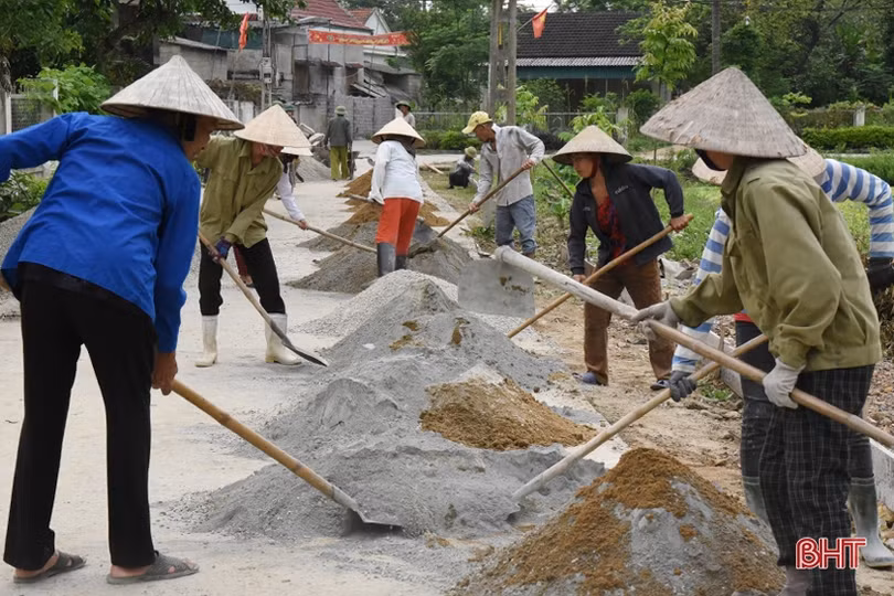 Lộc Hà huy động nguồn lực hoàn thành các tiêu chí NTM