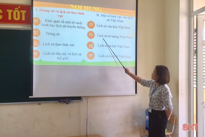 Hấp dẫn những tiết học Lịch sử theo chương trình mới