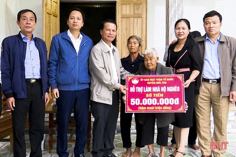 Hỗ trợ 150 triệu đồng xây dựng 3 nhà ở cho hộ nghèo Đức Thọ