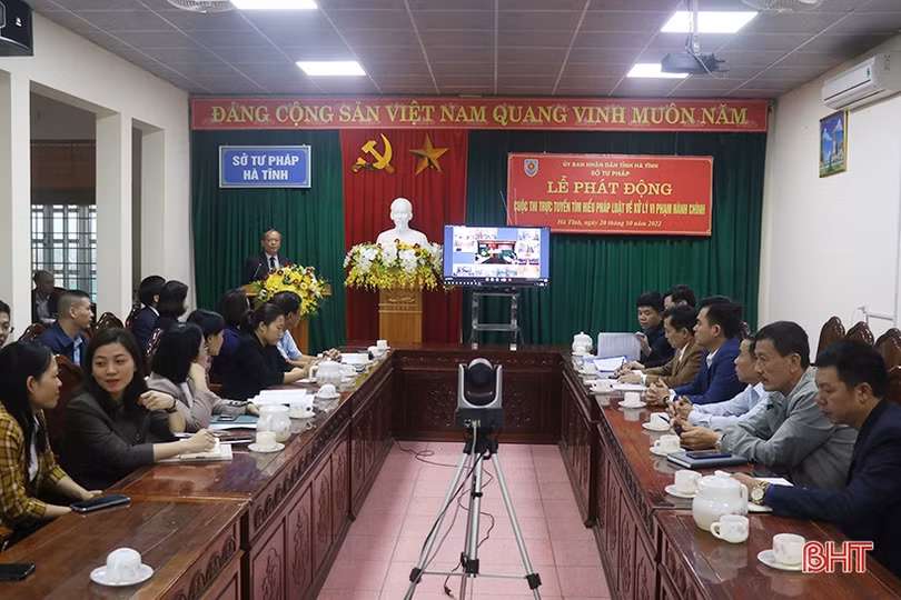 Hà Tĩnh phát động Cuộc thi trực tuyến “Tìm hiểu pháp luật về xử lý vi phạm hành chính”