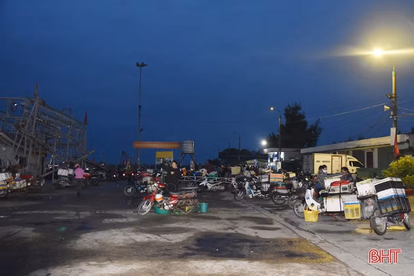 Tàu thuyền nằm bờ, các trung tâm mua bán hải sản lớn của Hà Tĩnh vẫn không thiếu nguồn cung