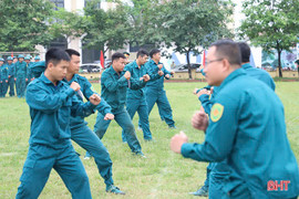 Tự vệ 8 sở, ngành tham gia giáo dục chính trị và huấn luyện quân sự