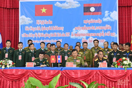 BĐBP Hà Tĩnh ký kết phối hợp với lực lượng Lào củng cố an ninh biên giới