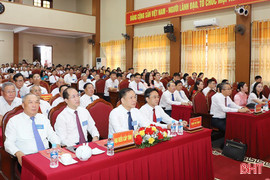 Phó Bí thư Thường trực Tỉnh ủy dự Đại hội Đảng bộ xã Can Lộc lần thứ nhất 