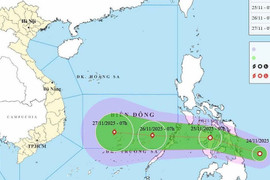Áp thấp nhiệt đới xuất hiện gần Biển Đông