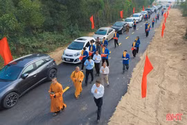 Lễ yên vị các liệt sĩ Đại đội pháo binh 45