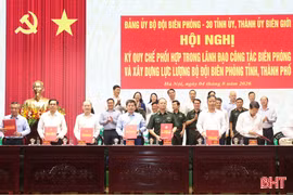 Đảng ủy Bộ đội Biên phòng ký quy chế phối hợp với 30 tỉnh ủy, thành ủy có biên giới