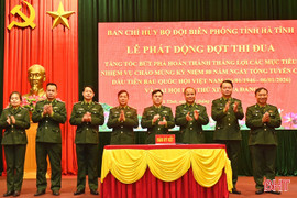 BĐBP Hà Tĩnh phát động đợt thi đua chào mừng Đại hội XIV của Đảng