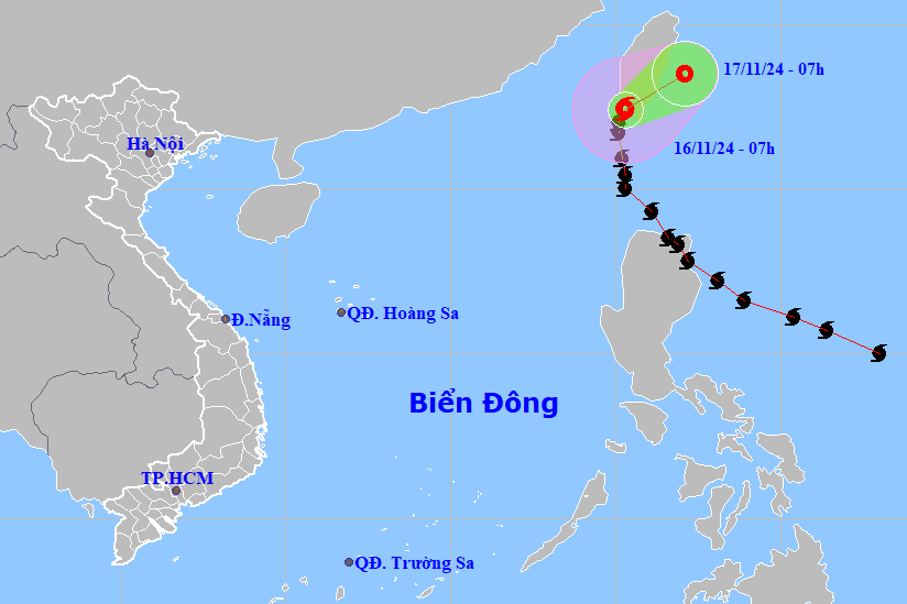 Thông tin mới nhất về bão USAGI 