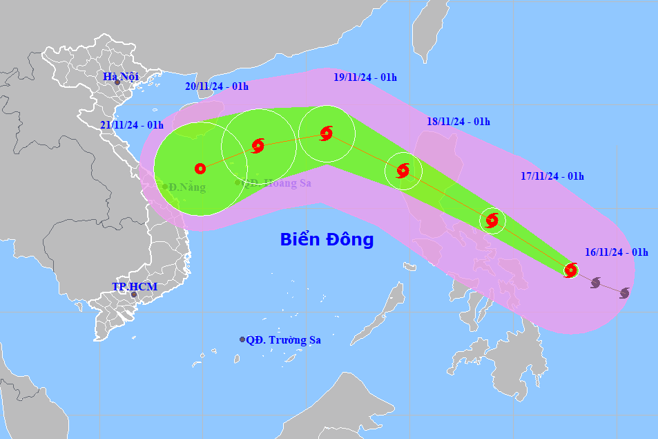 Thông tin mới nhất về bão USAGI 