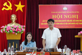 MTTQ lấy ý kiến góp ý dự thảo Nghị quyết sửa đổi Hiến pháp năm 2013