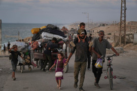 Israel dội mưa bom xuống Gaza City, dân thường tháo chạy