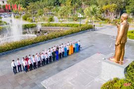 Một góc TP Hà Tĩnh hôm nay nhìn từ trên cao.