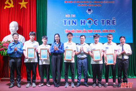 Trao 75 giải thưởng tại hội thi Tin học trẻ tỉnh Hà Tĩnh năm 2025