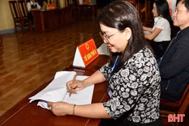 Nhiều địa phương ở Hà Tĩnh hoàn thành sớm hoạt động bỏ phiếu