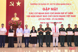 Bộ Tư lệnh Quân khu 4 gặp mặt các cơ quan báo chí trên địa bàn