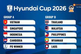 Bốc thăm ASEAN Cup 2026: Việt Nam cùng bảng Indonesia