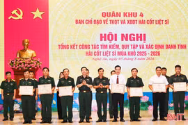 Quân khu 4 tổng kết nhiệm vụ quy tập hài cốt liệt sĩ mùa khô 2025 – 2026