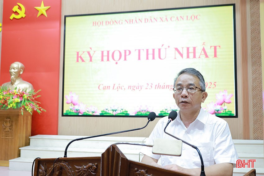 Chủ nhiệm UBKT Tỉnh uỷ Hà Văn Trọng phát biểu tại kỳ họp thử nghiệm. bqbht_br_ha-van-trong.jpg