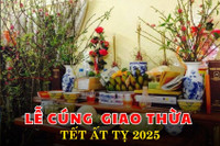 Mâm cúng giao thừa Tết Ất Tỵ 2025 được chuẩn bị như thế nào?