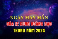Ngày may mắn cho 12 cung hoàng đạo năm 2024?