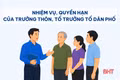 [Motion Graphic] Nhiệm vụ, quyền hạn của trưởng thôn, tổ trưởng tổ dân phố