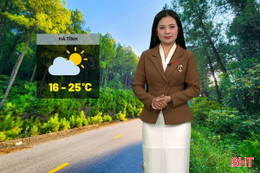 Dự báo thời tiết Hà Tĩnh ngày 15/1: Ngày nắng, cao nhất 25 độ C