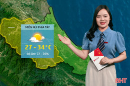 Thời tiết Hà Tĩnh hôm nay 31/8: Ngày nắng, chiều tối có mưa rào và dông