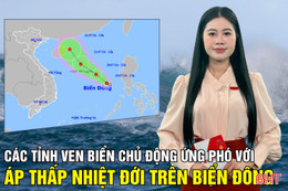 Các tỉnh ven biển chủ động ứng phó với áp thấp nhiệt đới trên Biển Đông