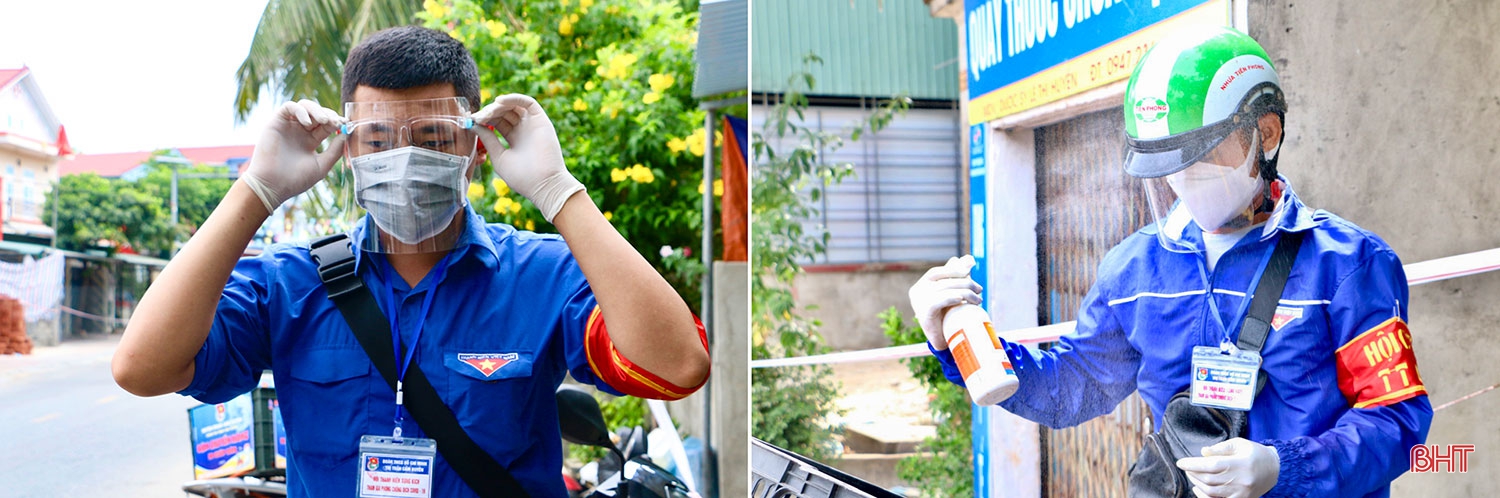 Chuyện những “Shipper áo xanh” trong vùng dịch ở Cẩm Xuyên