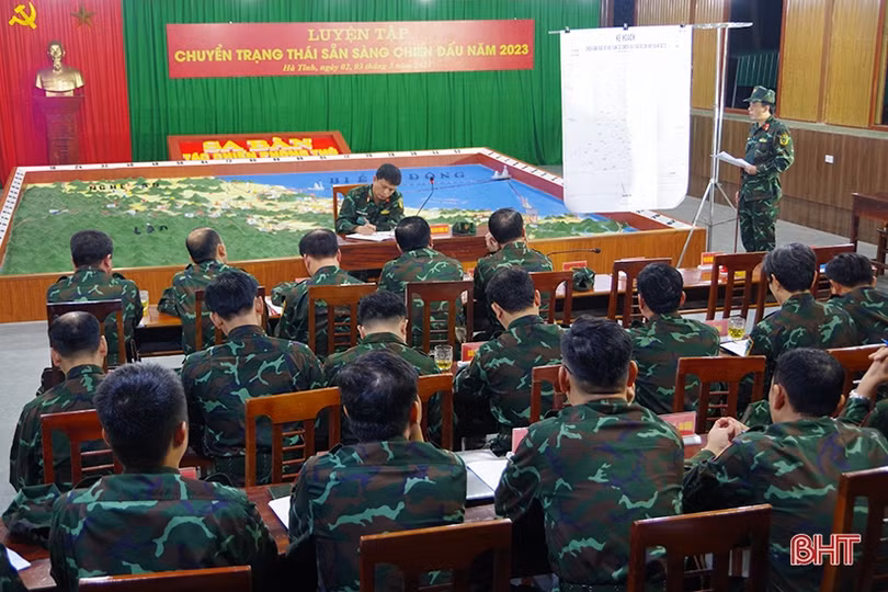 Bộ CHQS Hà Tĩnh hoàn thành luyện tập chuyển trạng thái sẵn sàng chiến đấu